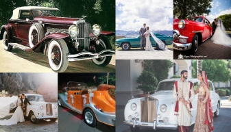 Old is Gold” the classic vintage cars wedding entries for the bride & Groom