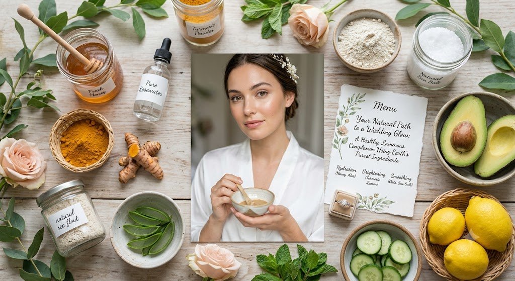 How To Achieve a Healthy Glow Using Natural Ingredients For Your Wedding Day