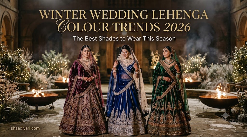 Winter Wedding Lehenga Colour Trends 2026: The Best Shades to Wear This Season