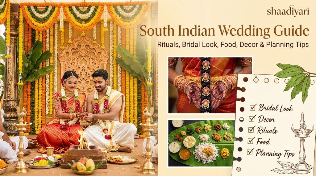 South Indian Wedding Guide: Rituals, Bridal Look, Food, Decor & Planning Tips